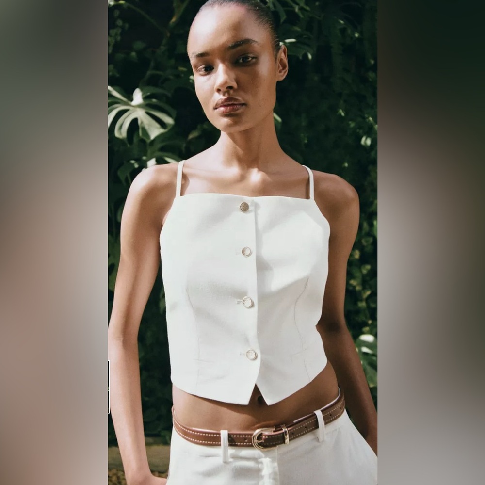 Zara Strappy Crop Vest | NWT